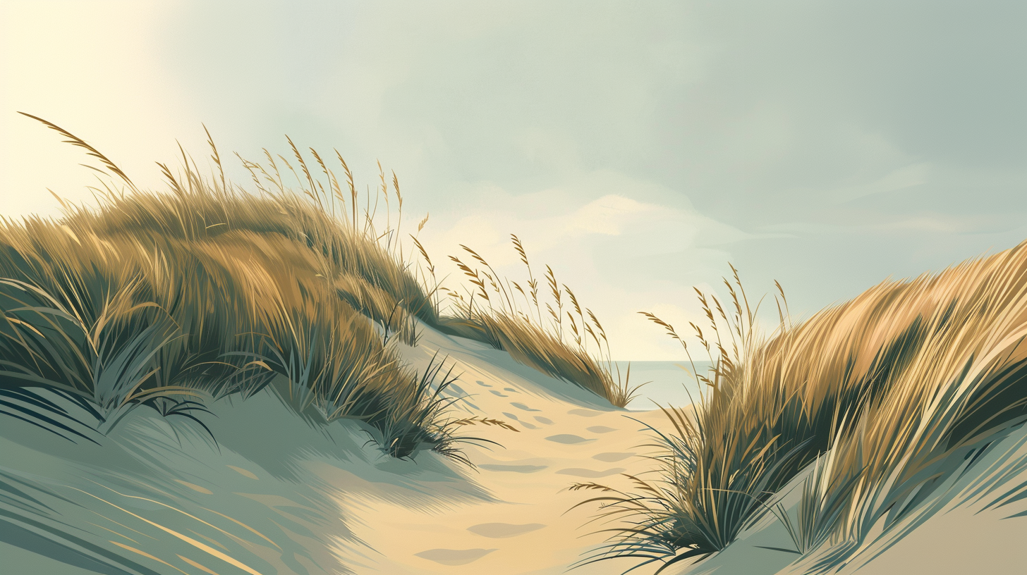 Nova Scotia coastal illustration